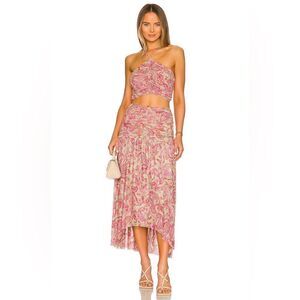 Misa Los Angeles Pink Skirt Set